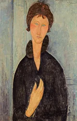 Femme aux yeux bleus, vers 1918